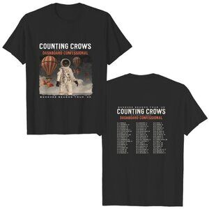 Counting Crows Banshee Season Music Tour 2 Sided Unisex T-Shirt 166